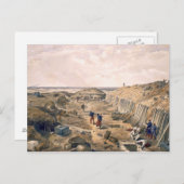 バスティオンデュマットの溝、プレート'シートから ポストカード (正面/裏面)