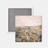 バスティオンデュマットの溝、プレート'シートから マグネット (正面/裏面)