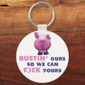 バスティンフォーズピグお尻やる気を起こさせるキーチェーン キーホルダー (正面)
