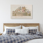 バスティーユの破壊、1789年7月 キャンバスプリント (インサイチュ (寝室))