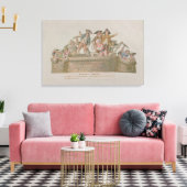 バスティーユの破壊、1789年7月 キャンバスプリント (インサイチュ (リビング))