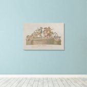 バスティーユの破壊、1789年7月 キャンバスプリント (インサイチュ (ウッドフロア))