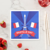 バスティーユ日7月14日フランスフランスの国民日 スタンダードランチョンナプキン (インサイチュ)