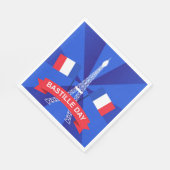 バスティーユ日7月14日フランスフランスの国民日 スタンダードランチョンナプキン (角)