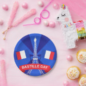 バスティーユ日7月14日フランスフランスの国民日 ペーパープレート (パーティー)