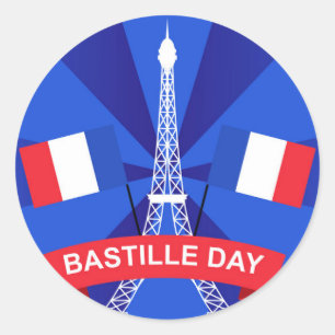 バスティーユ日7月14日フランスフランスの国民日 ラウンドシール