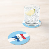 バスティーユ日7月14日フランスフランスの国民 ラウンドペーパーコースター (インサイチュ)