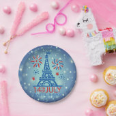 バスティーユ日7月14日フランスフランスの国立7" ペーパープレート (パーティー)