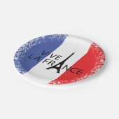 バスティーユ日7月14日フランスフランスの国立7" ペーパープレート (アングル)