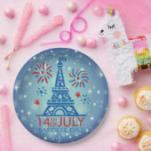 バスティーユ日7月14日フランスフランスの国立9» ペーパープレート (パーティー)