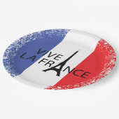 バスティーユ日7月14日フランスフランスの国立9» ペーパープレート (アングル)