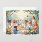 バスティーユ日 ポストカード (正面/裏面)