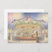 バスティーユ日 ポストカード (正面/裏面)