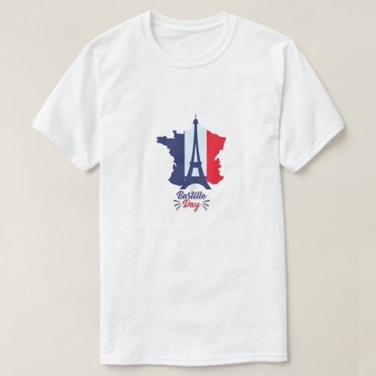 バスティーユ・デイ(フランス) Tシャツ (デザイン正面)