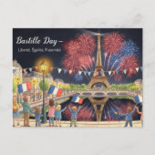 バスティーリデイウォーターカラー ポストカード (正面)