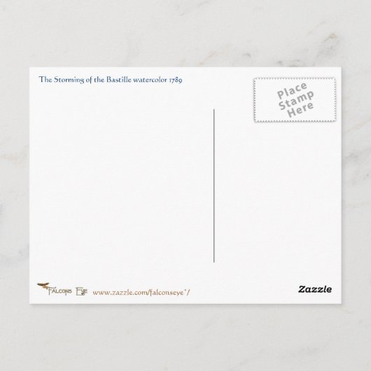 バスティーリデイウォーターカラー ポストカード (裏面)