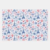 バスティーリデイフランスパターン1 ラッピングペーパーシート (正面)