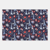 バスティーリデイフランスパターン3 ラッピングペーパーシート (正面)