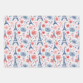 バスティーリデイフランスパターン4 ラッピングペーパーシート (正面)