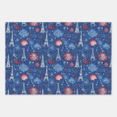 バスティーリデイフランスパターン6 ラッピングペーパーシート (正面)