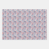 バスティーリデイフランスパターン8 ラッピングペーパーシート (正面3)