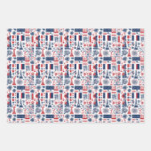 バスティーリデイフランスパターン8 ラッピングペーパーシート (正面2)