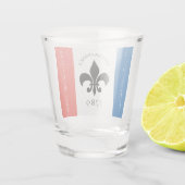 バスティーリデイフルーアデリリストリコローフランス国旗 ショットグラス (裏面)