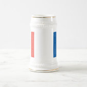 バスティーリデイフルーアデリリストリコローフランス国旗 ビールジョッキ (中央)