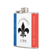 バスティーリデイフルーアデリリストリコローフランス国旗 フラスク (左)