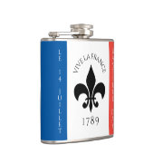 バスティーリデイフルーアデリリストリコローフランス国旗 フラスク (右)