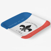 バスティーリデイフルーアデリリストリコローフランス国旗 ペーパープレート (傾斜あり)