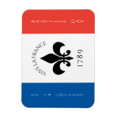 バスティーリデイフルーアデリリストリコローフランス国旗 マグネット (縦)