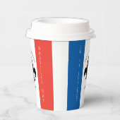 バスティーリデイフルーアデリリストリコローフランス国旗 紙コップ (右)