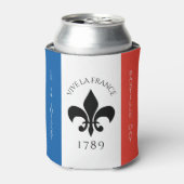 バスティーリデイフルーアデリリストリコローフランス国旗 缶クーラー (缶正面)