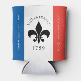 バスティーリデイフルーアデリリストリコローフランス国旗 缶クーラー