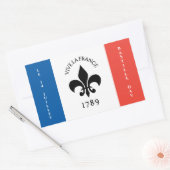 バスティーリデイフルーアデリリストリコローフランス国旗 長方形シール (封筒)
