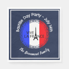 バスティーリデイ7月14日お祝い スタンダードランチョンナプキン