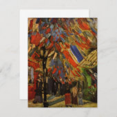 バスティーリデイ,パリbyビンセント・ヴァン・ゴッホ招待状 (正面/裏面)