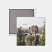 バスティ橋ドイツのラウンドマグネット マグネット (正面/裏面)