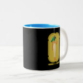 バステット古代エジプト女神 ツートーンマグカップ (正面右)