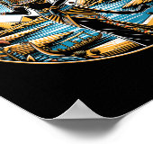 バステット猫の女神エジプト古代の神話 ポスター (角)