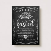 「バステッドにしようぜ」モダンカルボード感謝祭 招待状