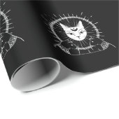 バステトエンシェントエジプトキャットクレセントゴシックムーン ラッピングペーパー (ロールコーナー)