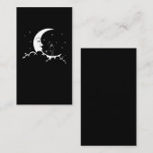 バステトエンシェントエジプトキャットゴシックムーンクレセント 名刺 (正面/裏面)