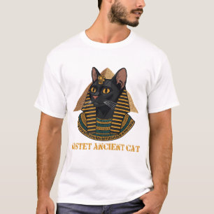 バステト古代エジプト猫の女神ビンテージアート Tシャツ