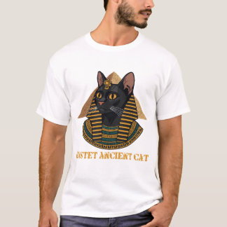 バステト古代エジプト猫の女神ビンテージアート Tシャツ