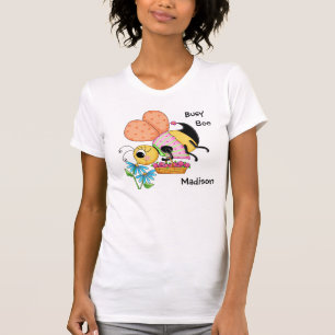 バストの蜂のパーソナライズな風変わりな蜂蜜の蜂の名前 Tシャツ