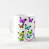 バストの蝶コーヒー・マグ コーヒーマグカップ (正面左)