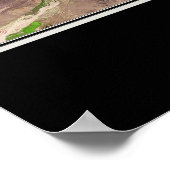 バストウカリフォルニア宇宙衛星地図 ポスター (角)