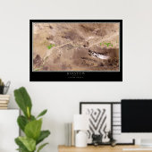 バストウカリフォルニア宇宙衛星地図 ポスター (ホームオフィス)